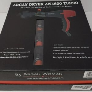 Red Hair Dryer AW4600 Turbo